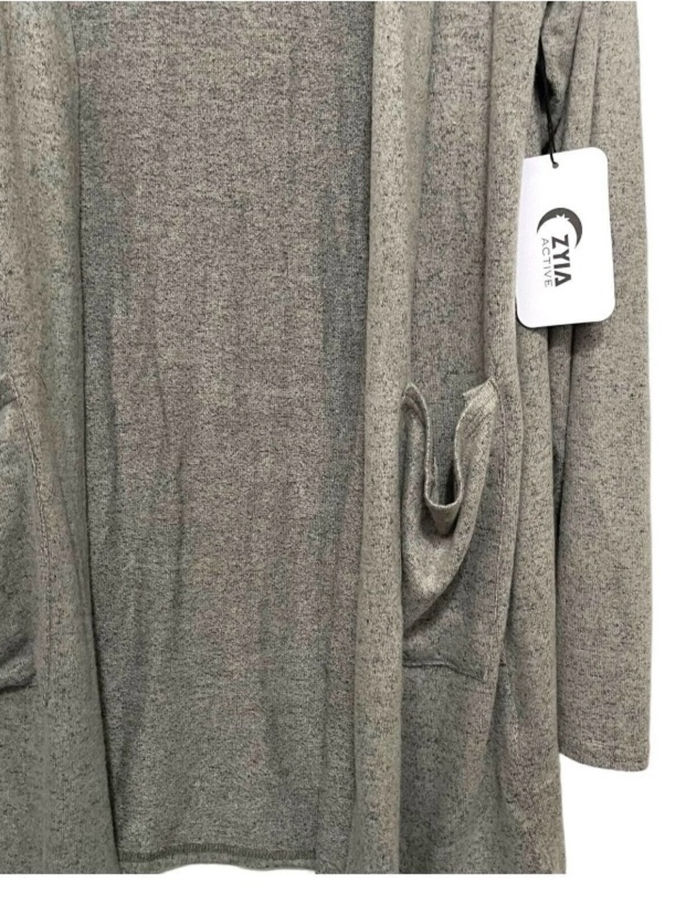 ZYIA Army Green Lounge Boyfriend Cardigan | XS | NWT - Picture 3 of 7